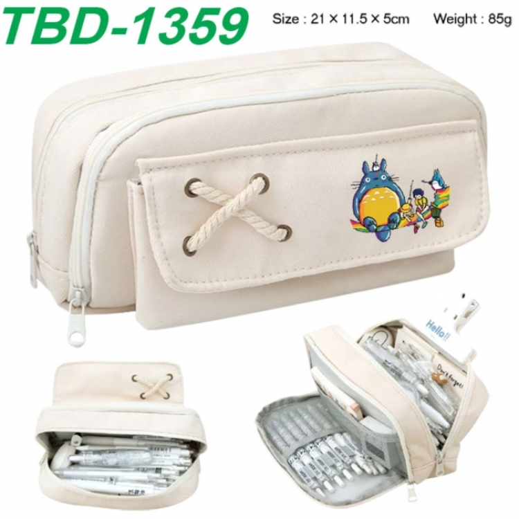 TOTORO Anime waterproof large capacity stationery box pencil case 21x11.5x5cm 85g