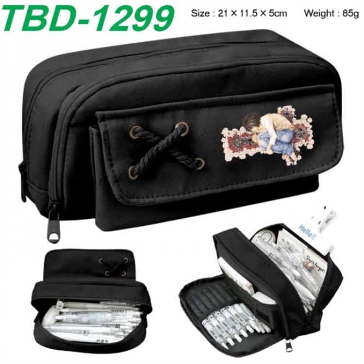Death note Anime waterproof large capacity stationery box pencil case 21x11.5x5cm 85g