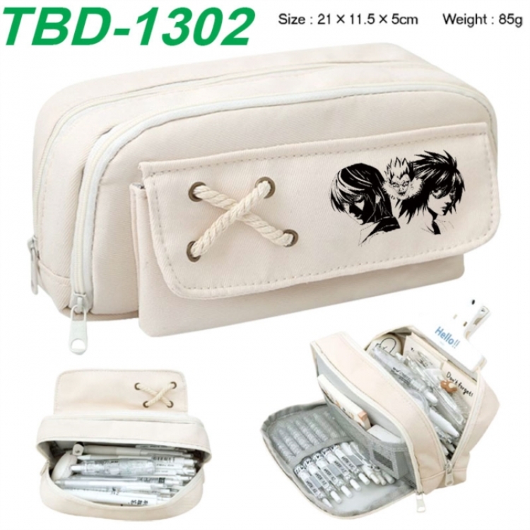 Death note Anime waterproof large capacity stationery box pencil case 21x11.5x5cm 85g