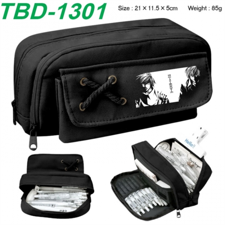 Death note Anime waterproof large capacity stationery box pencil case 21x11.5x5cm 85g