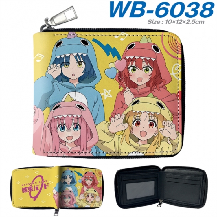 BOCCHI THE ROCK! Anime color short full zip folding wallet 10x12x2.5cm