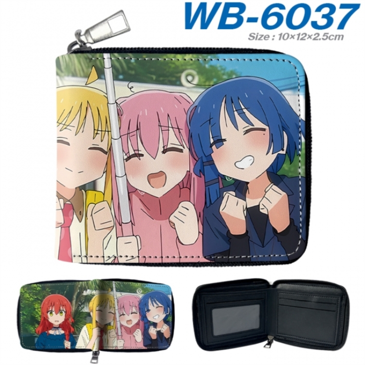 BOCCHI THE ROCK! Anime color short full zip folding wallet 10x12x2.5cm