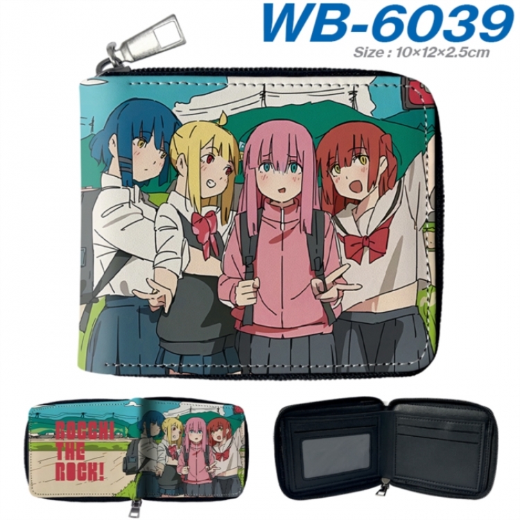 BOCCHI THE ROCK! Anime color short full zip folding wallet 10x12x2.5cm