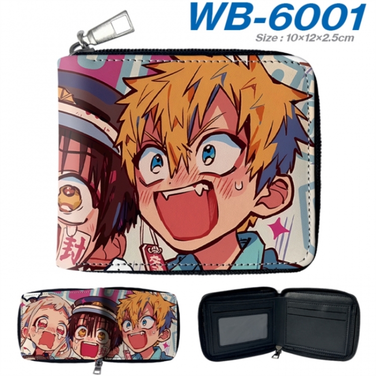 Toilet-bound Hanako-kun Anime color short full zip folding wallet 10x12x2.5cm