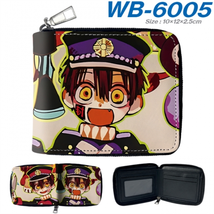 Toilet-bound Hanako-kun Anime color short full zip folding wallet 10x12x2.5cm