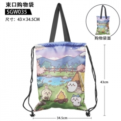 Chiikawa Cartoon drawstring sh...