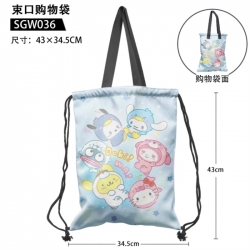 Chiikawa Cartoon drawstring sh...