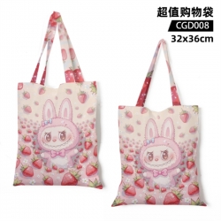 Labubu Anime Canvas Bag Shoppi...
