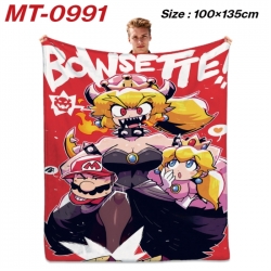 Super Mario Anime flannel blan...