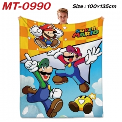 Super Mario Anime flannel blan...