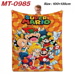 Super Mario Anime flannel blan...