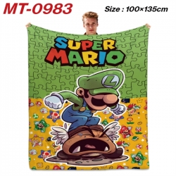 Super Mario Anime flannel blan...