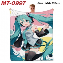 Hatsune Miku Anime flannel bla...