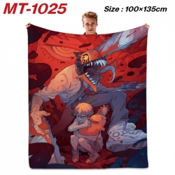 Chainsaw Man Anime flannel bla...