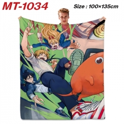 Chainsaw Man Anime flannel bla...