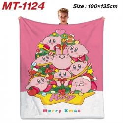 Kirby Anime flannel blanket ai...