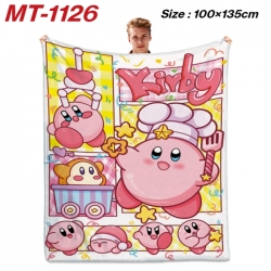 Kirby Anime flannel blanket ai...