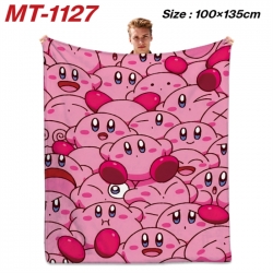 Kirby Anime flannel blanket ai...
