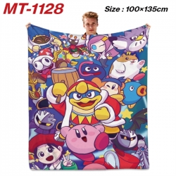 Kirby Anime flannel blanket ai...