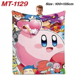 Kirby Anime flannel blanket ai...