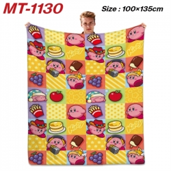 Kirby Anime flannel blanket ai...