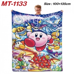 Kirby Anime flannel blanket ai...