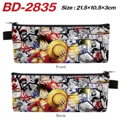 One Piece Anime PU Leather Zip...