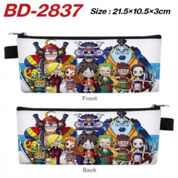 One Piece Anime PU Leather Zip...