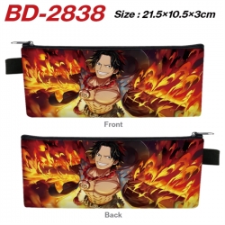 One Piece Anime PU Leather Zip...