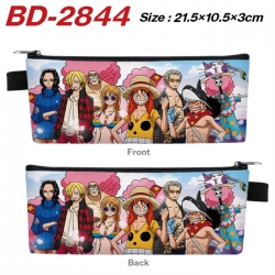 One Piece Anime PU Leather Zip...