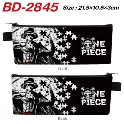 One Piece Anime PU Leather Zip...