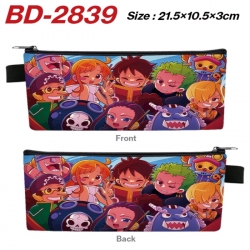 One Piece Anime PU Leather Zip...