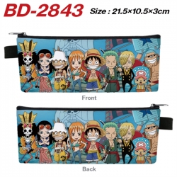 One Piece Anime PU Leather Zip...