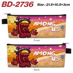 Among us Anime PU Leather Zipp...