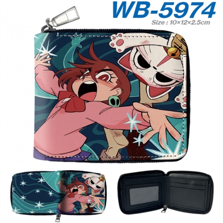 DANDADAN Anime color short full zip folding wallet 10x12x2.5cm