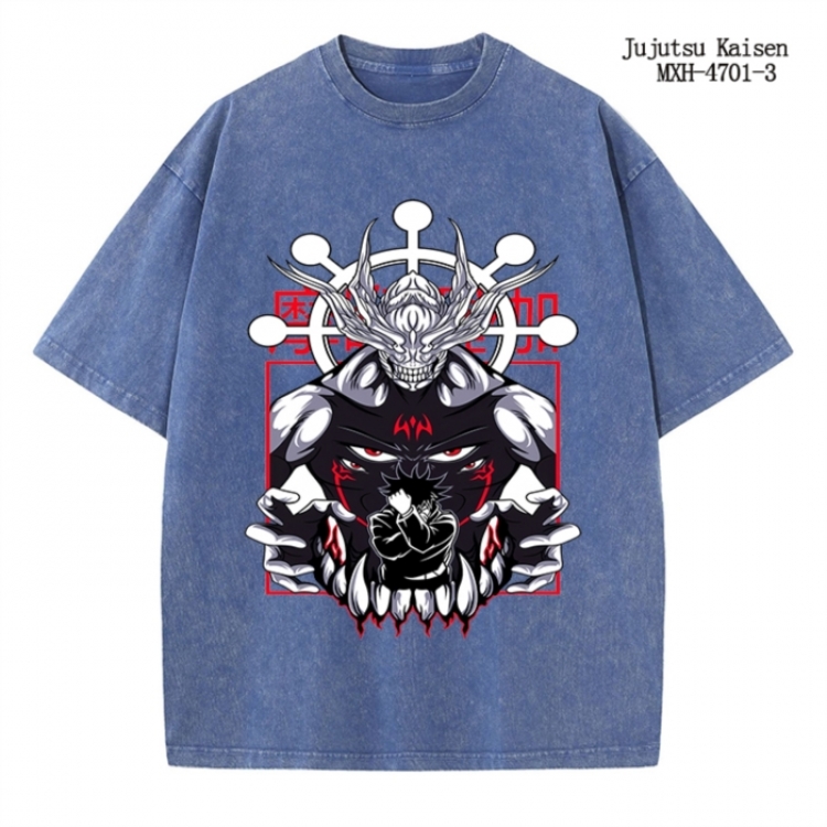 One Piece Anime peripheral pure cotton washed and worn T-shirt from S to 4XL