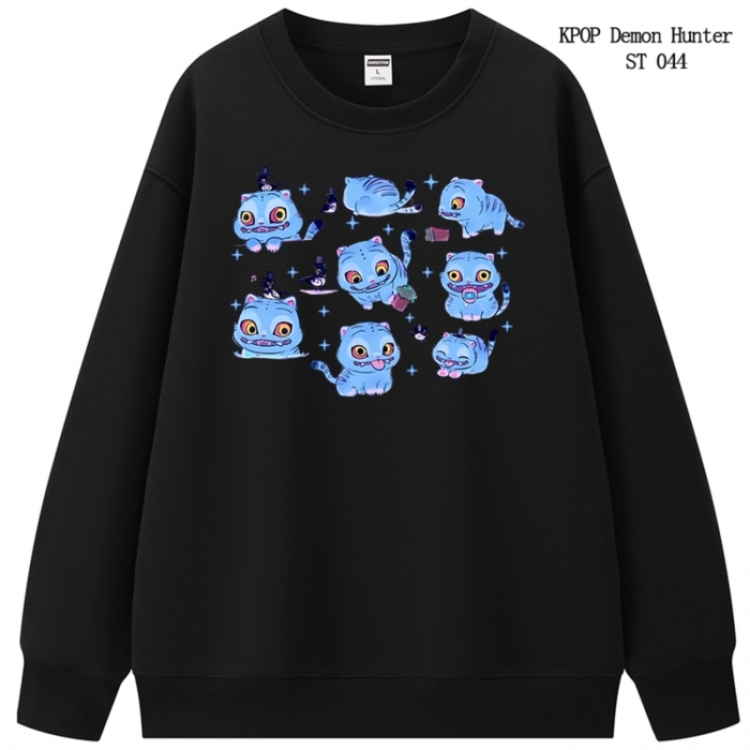 K-Pop Demon Hunters anime merchandise thick cotton round neck hoodie from S to 3XL