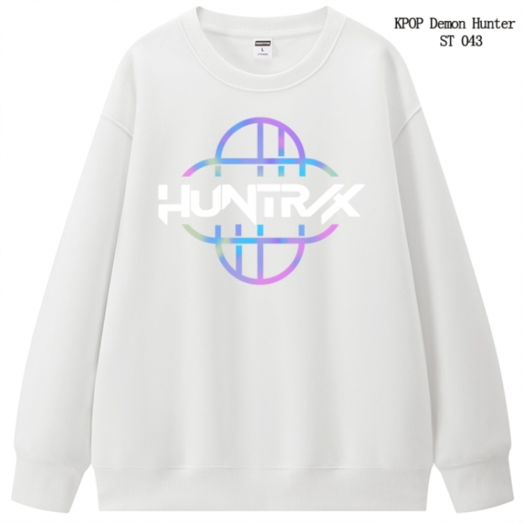 K-Pop Demon Hunters anime merchandise thick cotton round neck hoodie from S to 3XL