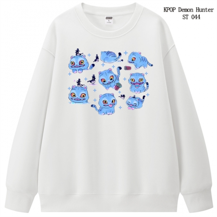 K-Pop Demon Hunters anime merchandise thick cotton round neck hoodie from S to 3XL