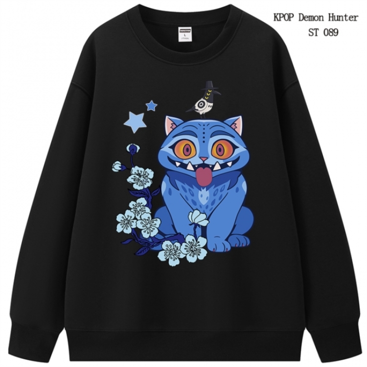 K-Pop Demon Hunters anime merchandise thick cotton round neck hoodie from S to 3XL
