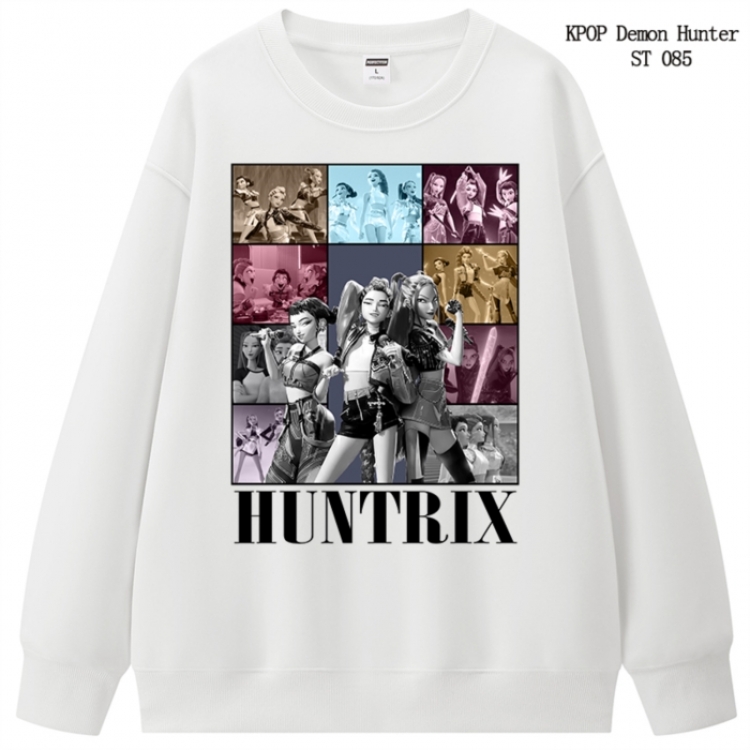 K-Pop Demon Hunters anime merchandise thick cotton round neck hoodie from S to 3XL