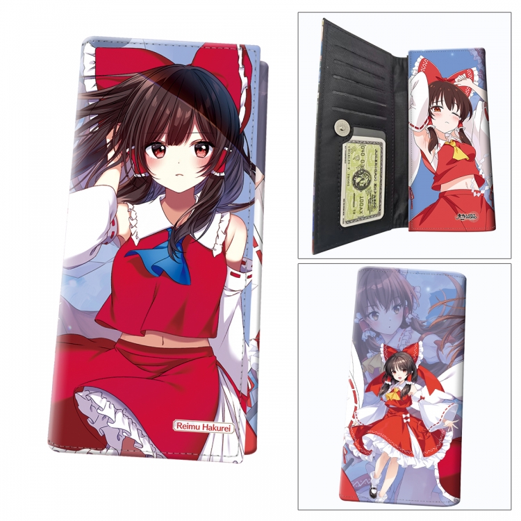 East Anime wallet long wallet buckle storage bag 18.5x9.5x2CM 100g