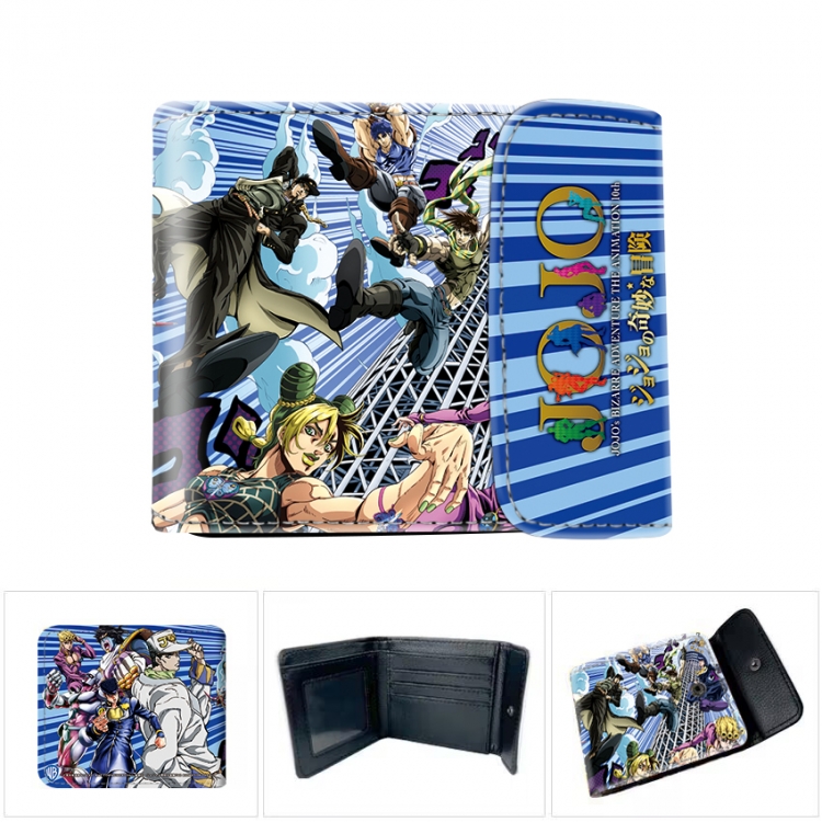 JoJos Bizarre Adventure Horizontal concealed wallet short wallet 12x10x2CM