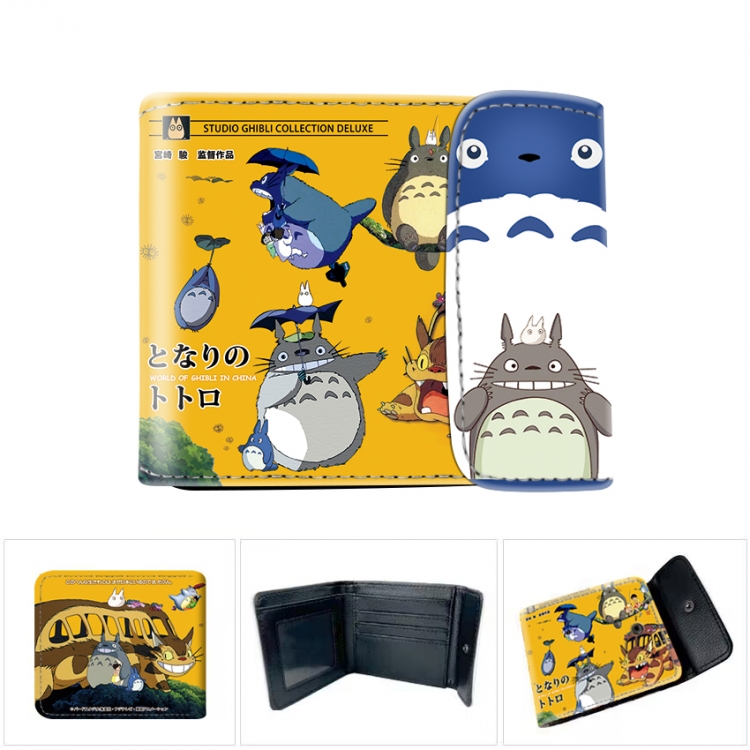 TOTORO Horizontal concealed wallet short wallet 12x10x2CM