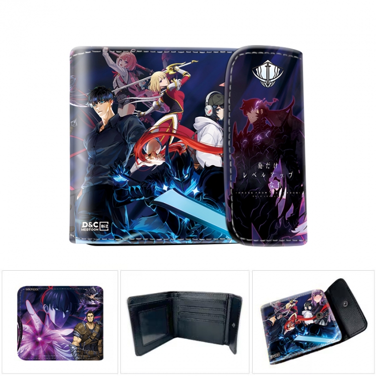 Solo Leveling:Arise Horizontal concealed wallet short wallet 12x10x2CM