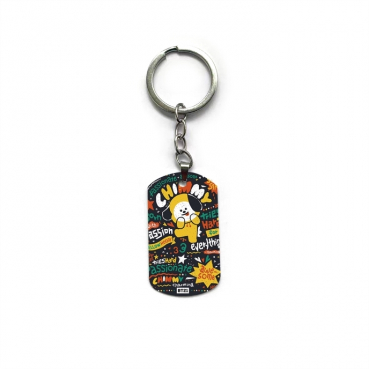 BTS Anime double-sided full-color printed keychain price for 5 pcs