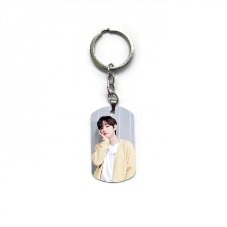 BTS Anime double-sided full-color printed keychain price for 5 pcs