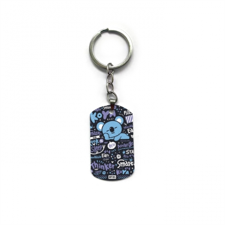 BTS Anime double-sided full-color printed keychain price for 5 pcs