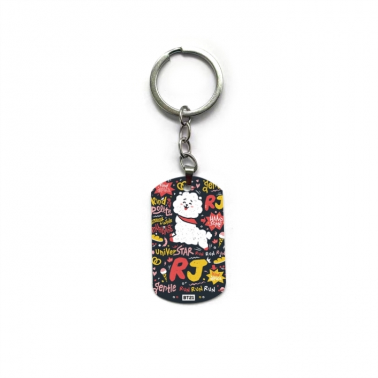 BTS Anime double-sided full-color printed keychain price for 5 pcs