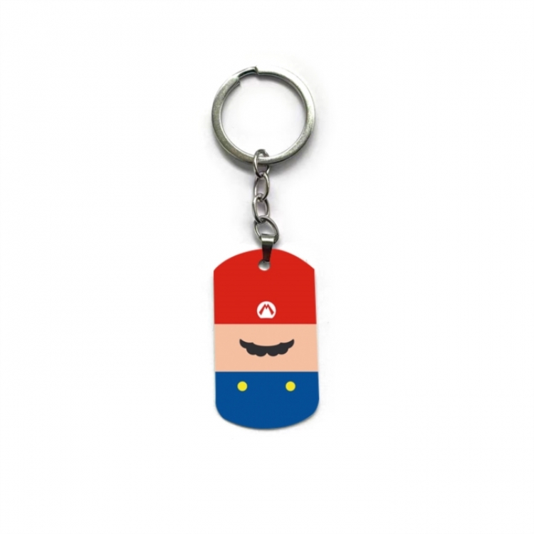 Super Mario Anime double-sided full-color printed keychain price for 5 pcs